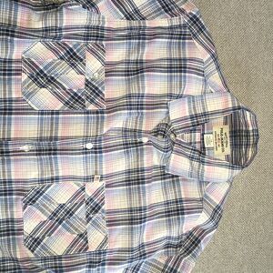 Ralph Lauren Blue and Pink Plaid Shirt L